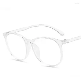 Sunglasses Anti Blue Light Eyewear Ultralight Fashion Blocking Glasses For Women Men Optical Spectacle Round Frame Retro Plain