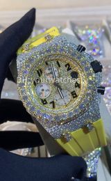 luxury mens watch movement watches menwatch iced out watch moissanite watch wristwatch automatique montre designer watches for men diamond watch montre de luxe 056