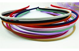 50 Pieces Blank Solid Colours Fabric Covered Headband Metal 5mm Hair Band For Hair Accessories Diy Craft Whole5672834