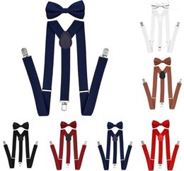 Suspenders Bow Tie Set Men Fashion Suspensorio for Man Boy Women Bowtie Braces Trousers Tirantes Wedding Leisure Shirt Stays A4013270554