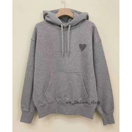 Designer Clothing Men's Hoodies Sweatshirts Amis Paris Same Color Embroidery Love Loose Hooded Pullover Sweater and Women's Cotton Asian 993 798