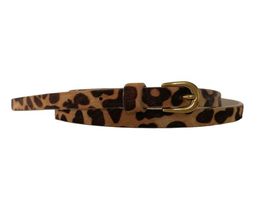 Factory Wholale Fashion Customized Leopard Slender PU Belt for Women9909072