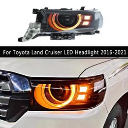 Car Accessories Front Lamp For Toyota Land Cruiser LC200 LED Headlight 16-21 Daytime Running Light Dynamic Streamer Turn Signal Headlamp