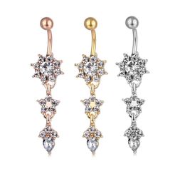 D06842 3 colors Nice styles clear color Navel Belly Button Ring piercing body jewlery 1611589727195