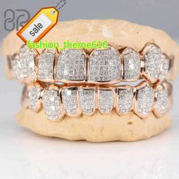 Bracelets Bereal Jewellery 18K Gold Plated Moissanite Teeth Grillz Invisible with Princess Cut 925 Silver VVS Custom Hip Hop Iced Out Grillz