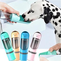 Dvd Vcd Player Portable Dog Water Bottle Drinking Bowls For Feeding Dispenser Pet Activated Carbon Filter Bowl Outdoor Feeder Drop Dhios