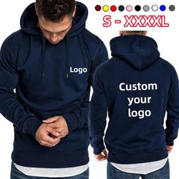 Men and Women DIY Printed Hooded Sweatshirt Spring Autumn Winter Cotton Customise your Hoodie S-4XL 231226