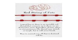 2Pcs 7 Knots Red String Bracelet For Good Luck Amulet For Success And Prosperity Friendship Bracelet299o6319025