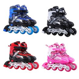 Shoes Professional Kids Inline Skates Children Adjustable Skates Roller Skates With Light Up Wheels Boys And Girls Skates