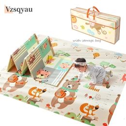 Foldable Baby Play Mat Crawling Carpet XPE Puzzle Toy For Children Soft Floor Room Decor Activity Pad Gym Game Kid Rug Foam 231225