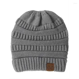 Berets Europe And The United States Explosive Autumn Winter Can Tie A Wool Hat Cold Warm Knit Cap Label Ear