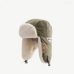 Berets Outdoor Warm Hat Ski Pilot Men's Winter Soldier Ear Bicycle Windproof