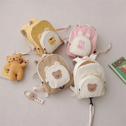 Korean Style Backpacks for School Children Anti-lost Baby Bag Cute Cartoon Travel Outing Snacks Storage Backpack 231226
