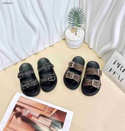 New Kids Sandals Double Breasted Design Baby Shoes Size 26-35 Inklusive Shoe Box Designer Boys Girls Slippers DEC20