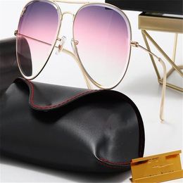 Classic Round Sunglasses Brand Design UV400 Eyewear Metal Gold Frame Sun Glasses Men Women Mirror Pilot Sunglasses Polaroid glass 235l