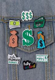 Money Maker Enamel Pins Custom I Make Money Moves Brooches Lapel Badges Funny Purse Jewelry Gift for Kids Friends3148458