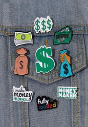 Money Maker Enamel Pins Custom I Make Money Moves Brooches Lapel Badges Funny Purse Jewellery Gift for Kids Friends3148458