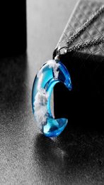 2020 Moon Pendant Necklace Design Fashion Jewellery Romantic Crystal Necklace For Women Female Gift Transparent Resin Necklaces4078845