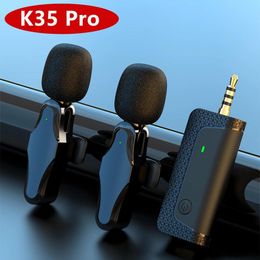 Speakers 2023 K35pro Wireless Lavalier Noise Reduction Microphone 3.5mm Aux for Megaphones Amplifier Speaker Camera Computer Mobile Phone