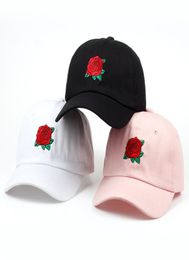 new fashion roses men women baseball flower designer caps spring summer sun hats for women solid snapback cap whole hat3242533
