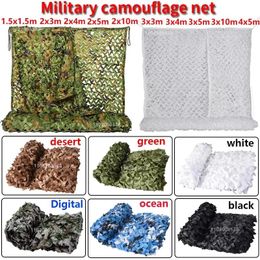 Shelters Military Camouflage Net Hunting Camouflage Net Garden Gazebo Net Car Awning White Blue Green Black Jungle Desert Color