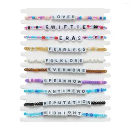 Strands Strand 10PCS Taylor Inspired Bracelets Set Anti Hero 1989 Reputation Friendship Outfit Lover Gifts Fans Jewelry