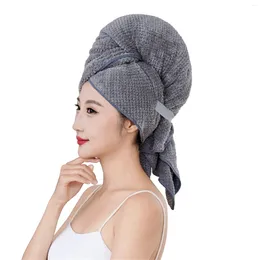 Towel Coral Velvet Thickened Hair Dry Bandana Absorbent Quick Drying Wraps For Women Wet Turban Towels Wholesale