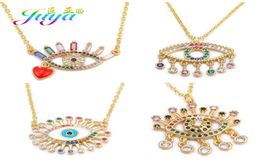 Pendant Necklaces Juya 2022 Luxury Gold Greek Necklace For Women Handmade Enamel Zirconia Turkish Choker Jewellery Supplies1176326