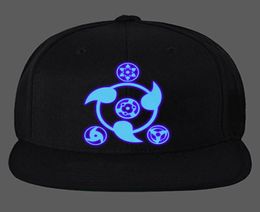 Anime Hat Cosplay Costumes Cap Luminous baseball Hip-hop Snapback Black Cotton Hats For Adult Boys Girls5496562