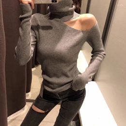 Ethnic Clothing 2023 Poncho Direct Selling Full Pull Spring Women's Sweater Long-sleeved High-collar Turtleneck Sexy Slim Solid Colour Women