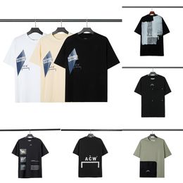 Men's T-Shirts ACOLDWALL Tshirts ACW Hot Glue Printing Heavy Industry Wash Do Old Short Sleeved A Cold Wall T Shirt Men Women J230625 size S-XL