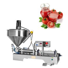 Paste liquid filling machine ketchup honey cream emulsion heating stir type stainless steel single head filling machine