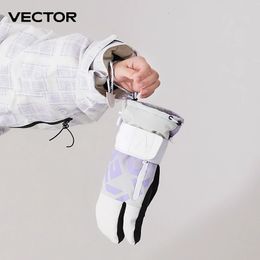 Vector Women's Men's Outdoor Double Board Snowboard Waterproof Wear Resistant Three Finger Gloves 3 M Cotton 231225