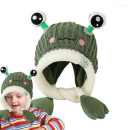 Berets Animal Knit Hat Knitted Winter Beanie Glow Effect And LED Women Lady Girl Crochet Theme Party Christmas Hats