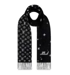 Luxury thick cashmere scarf designer scarves fashion black grey star design brand shawl 18070cm2540752