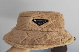 Ball Caps Wool triangle bucket hats men women winter fur caps warm fisherman hat designer soft ball cap with high quality1654822