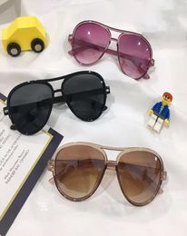 Fahsion Mirror Kids Sunglasses Children Gradient Colourful Pink Sunblocks UV400 Girls Boys Baby Sun Glasses7632941