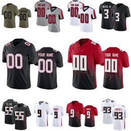 Team Football 55 Kaden Elliss Jerseys Kids Man Woman 53 Nate Landman 93 Calais Campbell 90 David Onyemata 9 Desmond Ridder 81 Jonnu Smith 3 Jessie Bates III Stitched