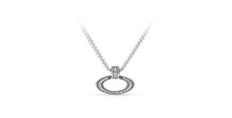 New 925 Sterling Silver Circle Pendant Necklace Original Box Suitable for CZ Diamond Disc Chain Necklace Women Men21663038580