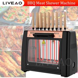 Barbecue Skewer Machine Stainless Steel Bbq Skewers Kebab For Outdoor Camping Picnic Tools Cooking Tools