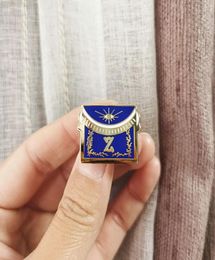 10pcs Apron Lapel Pins and Brooch Masonic 4 Degree Secret Master mason Z Eye Hard Enamel Metal Badge Masons Gift16478635357467