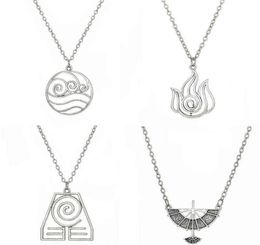 Avatar The Last Airbender Pendant Necklace Air Nomad Fire and Water Tribe Link Chain Necklace For Men Women High Quality Jewelry G3033521