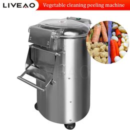 Cassava Drum Cleaning Shelling Machine Root Vegetable Fruit Peeling Machine