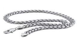 Chains 100925 Sterling Silver Punk Necklace Men 10MM Curb Cuban Link Chain Chokers Gift Fashion Vintage For Man Solid Jewelry3970083
