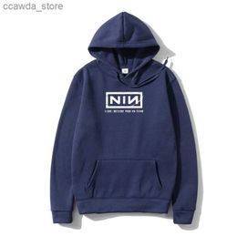 Men's Hoodies Sweatshirts NIN Tren Reznor Industrial Distressed S-3XL Hoody FREE SHIPPING 3D Men Ho Cheap Warm Male Outerwear Hoodies Q231226