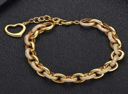 Bangle Accking Luxurious Zircon Elements rope shape Crystal Bracelet Fashion Jewelry Made with Whole5238184
