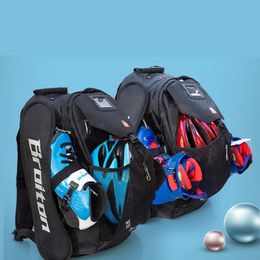 Zip Version Inline Backpack with Helmet Protective Pads Container Roller Skating Bag For 4X110mm 3X110mm 110mm MAX 231225