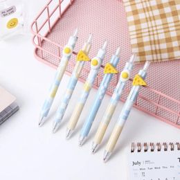 Kawaii Cheese Egg Gel Pen Cute Cartoon Quick Drying 0.5mm Black Ink Press Writing Pens School Office Supply Stationery