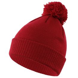 Cappello lavorato a maglia arricciato per bambini di 25 anni con palla di pelo lana calda invernale da ragazza in acrilico nero 231225