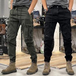 Capris Women's Pants Capris Camo Navy Trousers Man Harem Y2k Tactical Military Cargo Pants for Men Techwear High Quality Outdoor Hip Hop